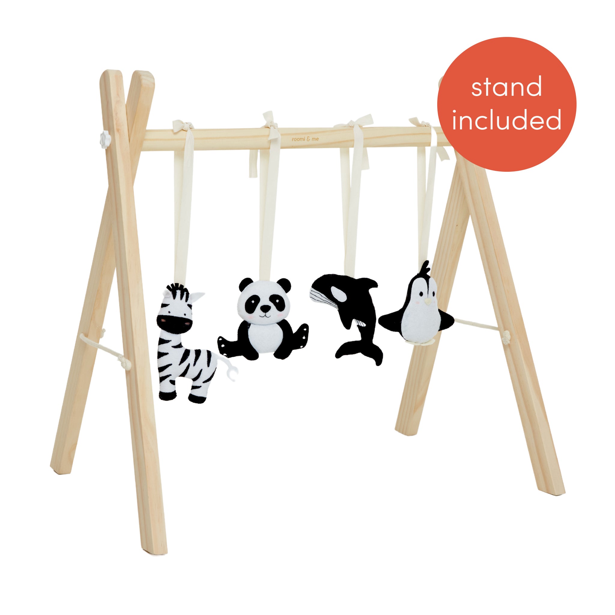 BUNDLE Frame & Activity Gym Toy Set - Monochrome