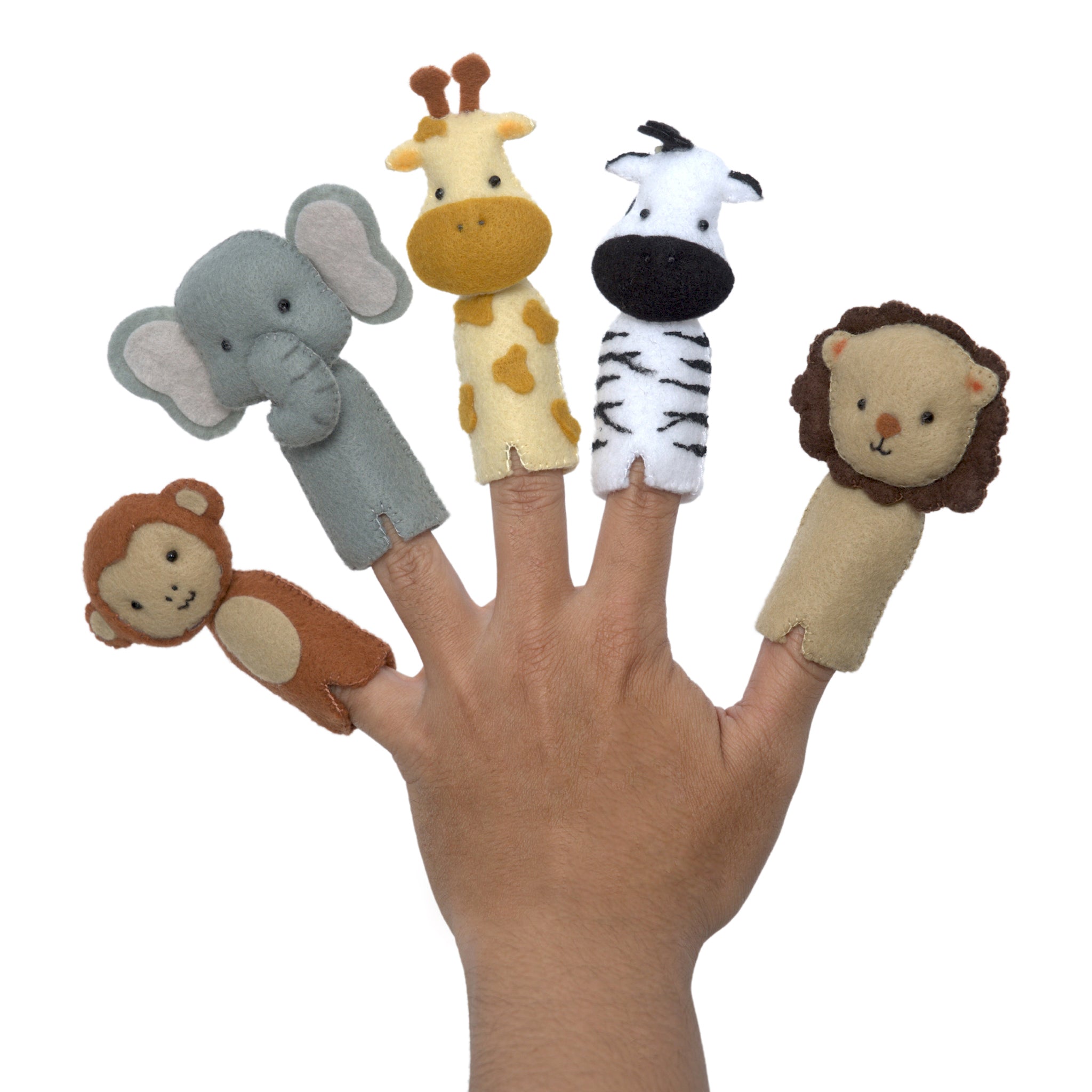 Finger Puppet Set - Safari